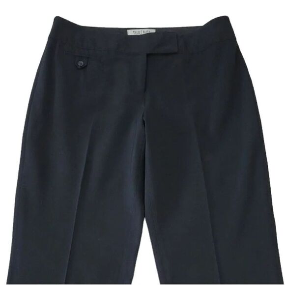 White House Black Market Legacy Stretch Crop Length Capri Trousers in Black 2R - Picture 2 of 8